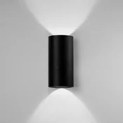 Egger Licht Egger DLS Tubo zunanje stensko svetilo, črno, O 9 cm aluminij gor/dol - Hodnik - Sodobni - črna - Kovina