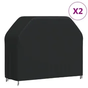 Vidaxl Pokrivalo za žar 2 kosa 140x58x106 cm 420D oxford