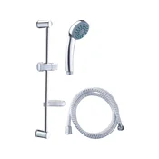 set za tuš; glava s jednom funkcijom, crijevo od 150 cm, držac sapuna, zidni klizac