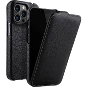 Ovitek Flip za iPhone 13 Pro Max, usnjen, flip, črn