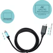 i-tec C31CBLHDMI60HZ2M prilagodnik za video kabel 2 m USB Tip-C HDMI Crno