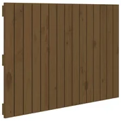 Vidaxl Stensko posteljno vzglavje medeno rjavo 95,5x3x60 cm borovina