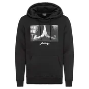 Mister Tee Majica Pray Hoody, črna