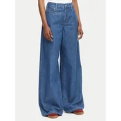 Tommy Hilfiger Jeans hlače 70S WW0WW52156 Modra Wide Leg