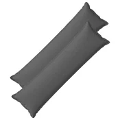 vidaXL Prevleka za blazino 2 pcs HOUTEN Svetlo siva 40 x 145 cm