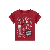 Guess Majica K6RI04 K6YW4 Rdeča Regular Fit