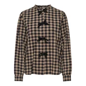 ONLY Bluza ONLFrida svetlo rjava / črna