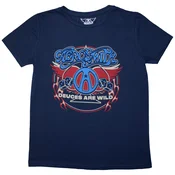 Aerosmith Rainbow Spade Denim Blue M Ženske Majica