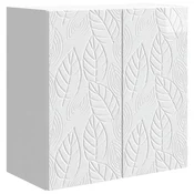Vidaxl omara za steno Bela visok sijaj 59 x 31 x 60 cm Inženirski les