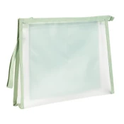 Torba s patentnim zatvaracem Deli Jelly & Sunny - S tri odjeljka, A4, zelena