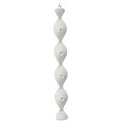 shumee Nezlomljiv obesek za božično drevo, icicle, bela, 23 cm