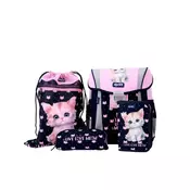ABC123 TORBA ŠOLSKA 4-DELNI SET CAT