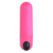 Mini vibrator Bang! z daljincem, roza