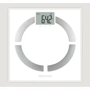 slomart Masažna tehtnica Medisana BS 444 connect, bela