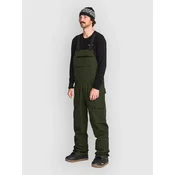 Volcom Roan Overall moške smučarske/snowboard hlače z naramnicami dark green