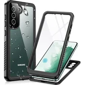 Vodoodporni ovitek IP68 za Samsung Galaxy S22+ Plus, rdeča pika+, črna