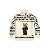 Polo Ralph Lauren Pulover rjava/svetlo rjava/črna/bela