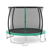 Costway Zunanji trampolin 10FT z varnostno zaščitno mrežo, zelen