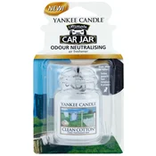 Yankee Candle - Clean Cotton - ultimativna dišava v avtomobilskem kozarcu