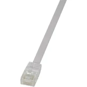 LogiLink RJ45 omrežni kabel CAT 6U S /FTP [1x RJ45 konektor - 1x RJ45 konektor] 0,25 m bela LogiLi