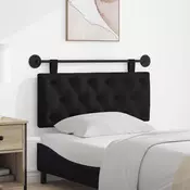 vidaXL Visoki naslon za glavo Črna 110 x 55 x 7 cm blago