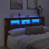 LED uzglavlje boja hrasta artisan 180x18,5x103,5 cm drveni