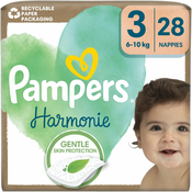 Pampers Harmonie Size 3 plenice za enkratno uporabo 6-10 kg 28 kos