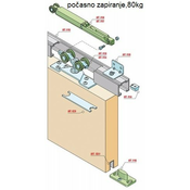 VODILO ZA DRSNA VRATA SISCO 200CM