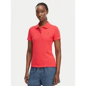 Tommy Jeans Polo majica Essential DW0DW20160 Rdeča Slim Fit