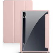 GS Ovitek za Samsung Galaxy Tab S7 Plus/Tab S7 FE, Smartcase Hybrid, z držalom za pisalo, roza