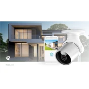 Nedis WIFICO11CWT - Zunanja pametna IP kamera LED/12V/FULL HD 1080p IP65