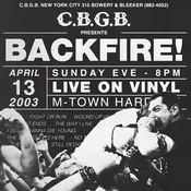 Backfire! - Live At CBGBs (Limited Edition) (Clear with Black Splatter Coloured) (LP)
