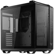ASUS TUF Gaming GT502 PLUS ATX Gaming ohišje črno, Dual Chamber Chassis, Panoramic View, Tempered Glass front and side panel, Tool-Free side panels, pre-installed 4 ARGB fans & fan hub, Front Panel High-Speed USB Type-C - 90DC0090-B19010