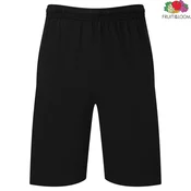 Mens Black Shorts Iconic 195 Jersey Fruit of the Loom