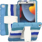 Nikcorp Zaščitni etui ovitek za iPad Pro 11 (2018-2021) z držalom za pisalo in stojalom, 3-slojna zaščita, moder