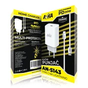 PUNJAC KUCNI AN-S143 20W PD TYPE-C TO LIGHTNING 1 PORT ANKA
