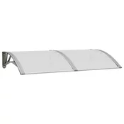 MAISON CHIC Nadstrešek - Senčniki za vrata siv 150x75 cm polikarbonat, (22039614)