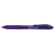 Pentel EnerGel X, Kemijska olovka na uvlačenje sa kvačicom, Ljubičasto, Ljubičasto, Plastika, 0,7 mm, Ambidekster