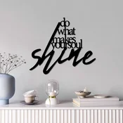 Wallity Zidna dekoracija Makes Shine, 56 x 47 cm, Crna