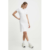 Pamucna haljina Rossignol boja: bijela, mini, ravna, RLLWD02