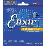 Elixir 12027 Nanoweb 009-046 Žice za elektricnu gitaru