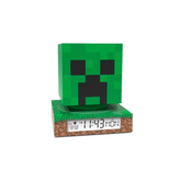 Euroswan 3D namizna svetilka z uro in budilko - Minecraft