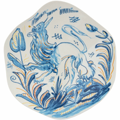 Globoki krožnik DIESEL CLASSICS ON ACID LEONE 25 cm, modra, porcelan, Seletti