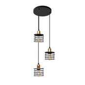 Luster na sajli EDISON 3xE27/60W/230V