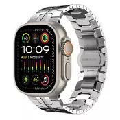 Kovinski pas za uro Techsuit za Huawei Watch GT2 46mm/Watch GT2 Pro/Watch GT3 Pro/Xiaomi Watch S1 - silver
