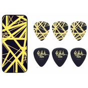 Dunlop EVH Black with Yellow Stripes Pick Tin