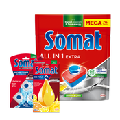 SOMAT Paket za pranje sudova Tablete, osveživač i kapsule