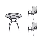 eoshop Kovinski vrtni set Eoshop 50: miza + 2 skladalna vrtna stola