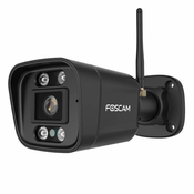 Foscam V5P WLAN nadzorna kamera crna 5MP (3072x1728) dual-band WLAN integrirani reflektor i sirena