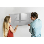 tulup.si Piši briši tabla Svetlo sive barve 120x60 cm